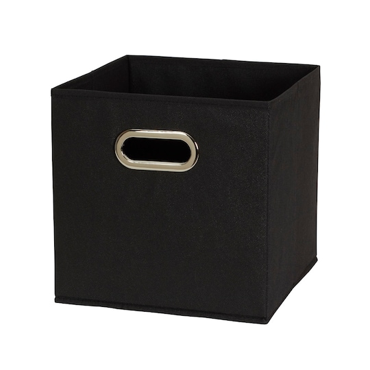 Fabric Storage Bin (Set of 6, Black)